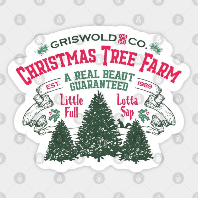 Griswold's Christmas Tree Farm Est. 1989 Sticker by MZeeDesigns